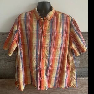 Duluth Trading short-sleeve plaid shirt size 2X